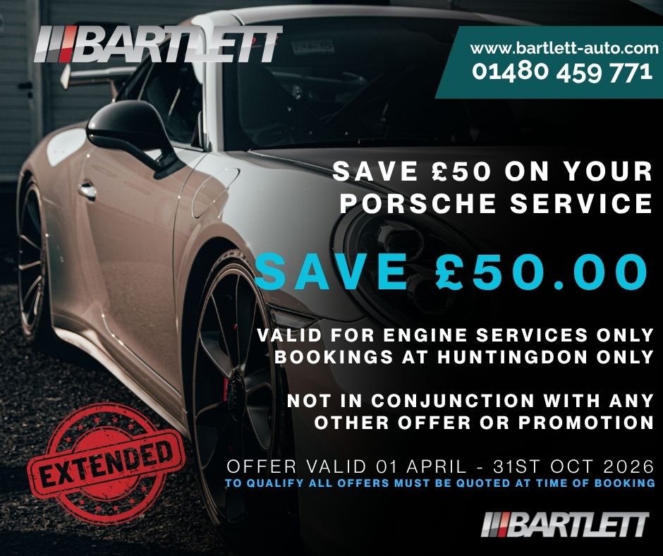 Save £50 on your Porsche Service